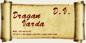 Dragan Varda vizit kartica